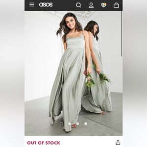 NWT ASOS EDITION Satin Cami Draped Dress